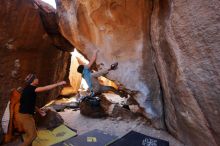 Bouldering in Hueco Tanks on 01/18/2020 with Blue Lizard Climbing and Yoga

Filename: SRM_20200118_1532110.jpg
Aperture: f/3.2
Shutter Speed: 1/250
Body: Canon EOS-1D Mark II
Lens: Canon EF 16-35mm f/2.8 L