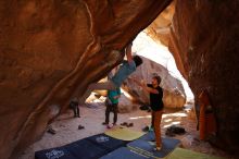 Bouldering in Hueco Tanks on 01/18/2020 with Blue Lizard Climbing and Yoga

Filename: SRM_20200118_1536180.jpg
Aperture: f/3.5
Shutter Speed: 1/250
Body: Canon EOS-1D Mark II
Lens: Canon EF 16-35mm f/2.8 L