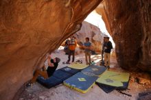 Bouldering in Hueco Tanks on 01/18/2020 with Blue Lizard Climbing and Yoga

Filename: SRM_20200118_1543120.jpg
Aperture: f/2.8
Shutter Speed: 1/250
Body: Canon EOS-1D Mark II
Lens: Canon EF 16-35mm f/2.8 L