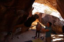 Bouldering in Hueco Tanks on 01/18/2020 with Blue Lizard Climbing and Yoga

Filename: SRM_20200118_1543460.jpg
Aperture: f/5.0
Shutter Speed: 1/250
Body: Canon EOS-1D Mark II
Lens: Canon EF 16-35mm f/2.8 L