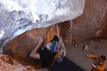 Bouldering in Hueco Tanks on 01/18/2020 with Blue Lizard Climbing and Yoga

Filename: SRM_20200118_1544540.jpg
Aperture: f/4.0
Shutter Speed: 1/250
Body: Canon EOS-1D Mark II
Lens: Canon EF 16-35mm f/2.8 L