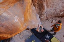 Bouldering in Hueco Tanks on 01/18/2020 with Blue Lizard Climbing and Yoga

Filename: SRM_20200118_1549041.jpg
Aperture: f/3.2
Shutter Speed: 1/250
Body: Canon EOS-1D Mark II
Lens: Canon EF 16-35mm f/2.8 L