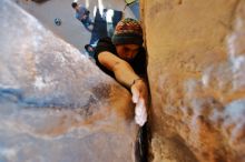 Bouldering in Hueco Tanks on 01/18/2020 with Blue Lizard Climbing and Yoga

Filename: SRM_20200118_1611350.jpg
Aperture: f/2.8
Shutter Speed: 1/100
Body: Canon EOS-1D Mark II
Lens: Canon EF 16-35mm f/2.8 L