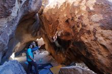 Bouldering in Hueco Tanks on 01/18/2020 with Blue Lizard Climbing and Yoga

Filename: SRM_20200118_1619210.jpg
Aperture: f/4.5
Shutter Speed: 1/250
Body: Canon EOS-1D Mark II
Lens: Canon EF 16-35mm f/2.8 L