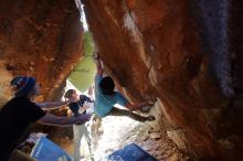 Bouldering in Hueco Tanks on 01/18/2020 with Blue Lizard Climbing and Yoga

Filename: SRM_20200118_1636180.jpg
Aperture: f/3.5
Shutter Speed: 1/250
Body: Canon EOS-1D Mark II
Lens: Canon EF 16-35mm f/2.8 L