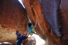 Bouldering in Hueco Tanks on 01/18/2020 with Blue Lizard Climbing and Yoga

Filename: SRM_20200118_1651090.jpg
Aperture: f/3.5
Shutter Speed: 1/250
Body: Canon EOS-1D Mark II
Lens: Canon EF 16-35mm f/2.8 L