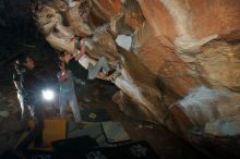 Bouldering in Hueco Tanks on 01/19/2020 with Blue Lizard Climbing and Yoga

Filename: SRM_20200119_1125090.jpg
Aperture: f/7.1
Shutter Speed: 1/250
Body: Canon EOS-1D Mark II
Lens: Canon EF 16-35mm f/2.8 L