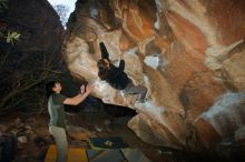 Bouldering in Hueco Tanks on 01/19/2020 with Blue Lizard Climbing and Yoga

Filename: SRM_20200119_1128490.jpg
Aperture: f/7.1
Shutter Speed: 1/250
Body: Canon EOS-1D Mark II
Lens: Canon EF 16-35mm f/2.8 L