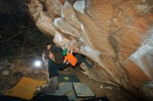 Bouldering in Hueco Tanks on 01/19/2020 with Blue Lizard Climbing and Yoga

Filename: SRM_20200119_1134000.jpg
Aperture: f/7.1
Shutter Speed: 1/250
Body: Canon EOS-1D Mark II
Lens: Canon EF 16-35mm f/2.8 L