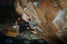 Bouldering in Hueco Tanks on 01/19/2020 with Blue Lizard Climbing and Yoga

Filename: SRM_20200119_1137120.jpg
Aperture: f/8.0
Shutter Speed: 1/250
Body: Canon EOS-1D Mark II
Lens: Canon EF 16-35mm f/2.8 L