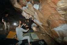 Bouldering in Hueco Tanks on 01/19/2020 with Blue Lizard Climbing and Yoga

Filename: SRM_20200119_1138590.jpg
Aperture: f/8.0
Shutter Speed: 1/250
Body: Canon EOS-1D Mark II
Lens: Canon EF 16-35mm f/2.8 L