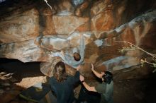 Bouldering in Hueco Tanks on 01/19/2020 with Blue Lizard Climbing and Yoga

Filename: SRM_20200119_1145240.jpg
Aperture: f/8.0
Shutter Speed: 1/250
Body: Canon EOS-1D Mark II
Lens: Canon EF 16-35mm f/2.8 L