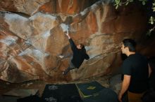 Bouldering in Hueco Tanks on 01/19/2020 with Blue Lizard Climbing and Yoga

Filename: SRM_20200119_1148200.jpg
Aperture: f/8.0
Shutter Speed: 1/250
Body: Canon EOS-1D Mark II
Lens: Canon EF 16-35mm f/2.8 L