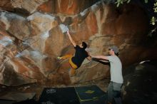 Bouldering in Hueco Tanks on 01/19/2020 with Blue Lizard Climbing and Yoga

Filename: SRM_20200119_1150560.jpg
Aperture: f/8.0
Shutter Speed: 1/250
Body: Canon EOS-1D Mark II
Lens: Canon EF 16-35mm f/2.8 L