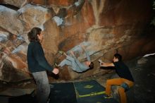 Bouldering in Hueco Tanks on 01/19/2020 with Blue Lizard Climbing and Yoga

Filename: SRM_20200119_1154230.jpg
Aperture: f/8.0
Shutter Speed: 1/250
Body: Canon EOS-1D Mark II
Lens: Canon EF 16-35mm f/2.8 L