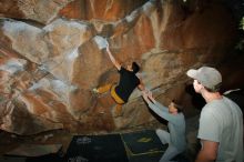 Bouldering in Hueco Tanks on 01/19/2020 with Blue Lizard Climbing and Yoga

Filename: SRM_20200119_1154550.jpg
Aperture: f/8.0
Shutter Speed: 1/250
Body: Canon EOS-1D Mark II
Lens: Canon EF 16-35mm f/2.8 L