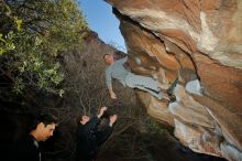 Bouldering in Hueco Tanks on 01/19/2020 with Blue Lizard Climbing and Yoga

Filename: SRM_20200119_1204010.jpg
Aperture: f/8.0
Shutter Speed: 1/250
Body: Canon EOS-1D Mark II
Lens: Canon EF 16-35mm f/2.8 L