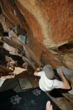 Bouldering in Hueco Tanks on 01/19/2020 with Blue Lizard Climbing and Yoga

Filename: SRM_20200119_1207120.jpg
Aperture: f/8.0
Shutter Speed: 1/250
Body: Canon EOS-1D Mark II
Lens: Canon EF 16-35mm f/2.8 L