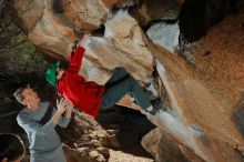 Bouldering in Hueco Tanks on 01/19/2020 with Blue Lizard Climbing and Yoga

Filename: SRM_20200119_1211570.jpg
Aperture: f/8.0
Shutter Speed: 1/250
Body: Canon EOS-1D Mark II
Lens: Canon EF 16-35mm f/2.8 L