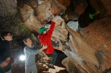 Bouldering in Hueco Tanks on 01/19/2020 with Blue Lizard Climbing and Yoga

Filename: SRM_20200119_1212140.jpg
Aperture: f/8.0
Shutter Speed: 1/250
Body: Canon EOS-1D Mark II
Lens: Canon EF 16-35mm f/2.8 L