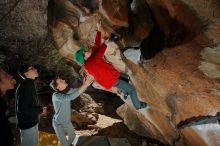 Bouldering in Hueco Tanks on 01/19/2020 with Blue Lizard Climbing and Yoga

Filename: SRM_20200119_1212260.jpg
Aperture: f/8.0
Shutter Speed: 1/250
Body: Canon EOS-1D Mark II
Lens: Canon EF 16-35mm f/2.8 L