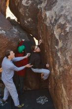 Bouldering in Hueco Tanks on 01/19/2020 with Blue Lizard Climbing and Yoga

Filename: SRM_20200119_1221450.jpg
Aperture: f/5.0
Shutter Speed: 1/250
Body: Canon EOS-1D Mark II
Lens: Canon EF 50mm f/1.8 II