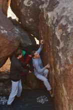 Bouldering in Hueco Tanks on 01/19/2020 with Blue Lizard Climbing and Yoga

Filename: SRM_20200119_1223410.jpg
Aperture: f/5.0
Shutter Speed: 1/250
Body: Canon EOS-1D Mark II
Lens: Canon EF 50mm f/1.8 II