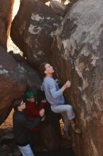 Bouldering in Hueco Tanks on 01/19/2020 with Blue Lizard Climbing and Yoga

Filename: SRM_20200119_1223460.jpg
Aperture: f/5.6
Shutter Speed: 1/250
Body: Canon EOS-1D Mark II
Lens: Canon EF 50mm f/1.8 II