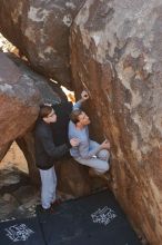 Bouldering in Hueco Tanks on 01/19/2020 with Blue Lizard Climbing and Yoga

Filename: SRM_20200119_1226300.jpg
Aperture: f/2.8
Shutter Speed: 1/250
Body: Canon EOS-1D Mark II
Lens: Canon EF 50mm f/1.8 II