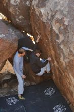 Bouldering in Hueco Tanks on 01/19/2020 with Blue Lizard Climbing and Yoga

Filename: SRM_20200119_1228500.jpg
Aperture: f/2.8
Shutter Speed: 1/250
Body: Canon EOS-1D Mark II
Lens: Canon EF 50mm f/1.8 II