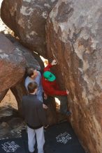 Bouldering in Hueco Tanks on 01/19/2020 with Blue Lizard Climbing and Yoga

Filename: SRM_20200119_1231000.jpg
Aperture: f/3.2
Shutter Speed: 1/250
Body: Canon EOS-1D Mark II
Lens: Canon EF 50mm f/1.8 II