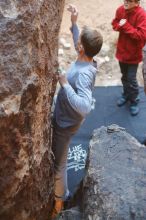 Bouldering in Hueco Tanks on 01/19/2020 with Blue Lizard Climbing and Yoga

Filename: SRM_20200119_1233210.jpg
Aperture: f/2.5
Shutter Speed: 1/250
Body: Canon EOS-1D Mark II
Lens: Canon EF 50mm f/1.8 II