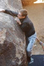 Bouldering in Hueco Tanks on 01/19/2020 with Blue Lizard Climbing and Yoga

Filename: SRM_20200119_1234570.jpg
Aperture: f/3.5
Shutter Speed: 1/250
Body: Canon EOS-1D Mark II
Lens: Canon EF 50mm f/1.8 II