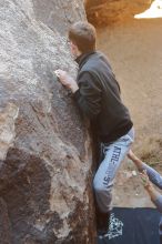 Bouldering in Hueco Tanks on 01/19/2020 with Blue Lizard Climbing and Yoga

Filename: SRM_20200119_1235060.jpg
Aperture: f/3.5
Shutter Speed: 1/250
Body: Canon EOS-1D Mark II
Lens: Canon EF 50mm f/1.8 II