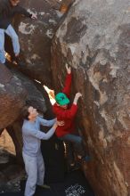 Bouldering in Hueco Tanks on 01/19/2020 with Blue Lizard Climbing and Yoga

Filename: SRM_20200119_1236450.jpg
Aperture: f/5.0
Shutter Speed: 1/250
Body: Canon EOS-1D Mark II
Lens: Canon EF 50mm f/1.8 II