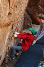 Bouldering in Hueco Tanks on 01/19/2020 with Blue Lizard Climbing and Yoga

Filename: SRM_20200119_1240470.jpg
Aperture: f/4.5
Shutter Speed: 1/250
Body: Canon EOS-1D Mark II
Lens: Canon EF 50mm f/1.8 II