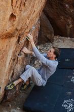 Bouldering in Hueco Tanks on 01/19/2020 with Blue Lizard Climbing and Yoga

Filename: SRM_20200119_1241150.jpg
Aperture: f/5.0
Shutter Speed: 1/250
Body: Canon EOS-1D Mark II
Lens: Canon EF 50mm f/1.8 II