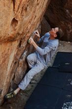 Bouldering in Hueco Tanks on 01/19/2020 with Blue Lizard Climbing and Yoga

Filename: SRM_20200119_1241200.jpg
Aperture: f/5.6
Shutter Speed: 1/250
Body: Canon EOS-1D Mark II
Lens: Canon EF 50mm f/1.8 II