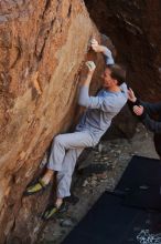 Bouldering in Hueco Tanks on 01/19/2020 with Blue Lizard Climbing and Yoga

Filename: SRM_20200119_1241320.jpg
Aperture: f/6.3
Shutter Speed: 1/250
Body: Canon EOS-1D Mark II
Lens: Canon EF 50mm f/1.8 II