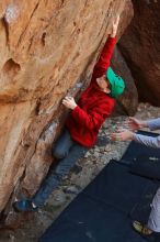 Bouldering in Hueco Tanks on 01/19/2020 with Blue Lizard Climbing and Yoga

Filename: SRM_20200119_1245420.jpg
Aperture: f/3.5
Shutter Speed: 1/250
Body: Canon EOS-1D Mark II
Lens: Canon EF 50mm f/1.8 II