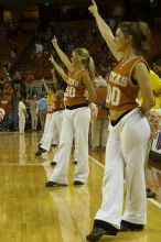 The longhorns defeated the Texas Southern University (TSU) Tigers 90-50 Tuesday night.

Filename: SRM_20061128_2050109.jpg
Aperture: f/6.3
Shutter Speed: 1/200
Body: Canon EOS 20D
Lens: Canon EF 50mm f/1.8 II