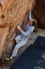 Bouldering in Hueco Tanks on 01/19/2020 with Blue Lizard Climbing and Yoga

Filename: SRM_20200119_1247450.jpg
Aperture: f/4.0
Shutter Speed: 1/250
Body: Canon EOS-1D Mark II
Lens: Canon EF 50mm f/1.8 II