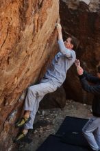 Bouldering in Hueco Tanks on 01/19/2020 with Blue Lizard Climbing and Yoga

Filename: SRM_20200119_1247550.jpg
Aperture: f/4.5
Shutter Speed: 1/250
Body: Canon EOS-1D Mark II
Lens: Canon EF 50mm f/1.8 II