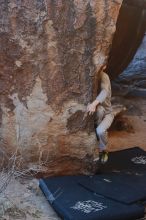 Bouldering in Hueco Tanks on 01/19/2020 with Blue Lizard Climbing and Yoga

Filename: SRM_20200119_1258010.jpg
Aperture: f/4.0
Shutter Speed: 1/320
Body: Canon EOS-1D Mark II
Lens: Canon EF 50mm f/1.8 II