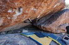 Bouldering in Hueco Tanks on 01/19/2020 with Blue Lizard Climbing and Yoga

Filename: SRM_20200119_1306490.jpg
Aperture: f/4.5
Shutter Speed: 1/320
Body: Canon EOS-1D Mark II
Lens: Canon EF 16-35mm f/2.8 L