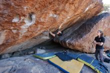 Bouldering in Hueco Tanks on 01/19/2020 with Blue Lizard Climbing and Yoga

Filename: SRM_20200119_1307250.jpg
Aperture: f/4.5
Shutter Speed: 1/320
Body: Canon EOS-1D Mark II
Lens: Canon EF 16-35mm f/2.8 L