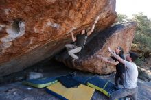 Bouldering in Hueco Tanks on 01/19/2020 with Blue Lizard Climbing and Yoga

Filename: SRM_20200119_1307350.jpg
Aperture: f/5.6
Shutter Speed: 1/320
Body: Canon EOS-1D Mark II
Lens: Canon EF 16-35mm f/2.8 L