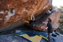 Bouldering in Hueco Tanks on 01/19/2020 with Blue Lizard Climbing and Yoga

Filename: SRM_20200119_1309050.jpg
Aperture: f/5.6
Shutter Speed: 1/320
Body: Canon EOS-1D Mark II
Lens: Canon EF 16-35mm f/2.8 L