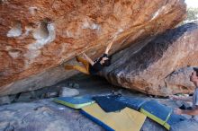 Bouldering in Hueco Tanks on 01/19/2020 with Blue Lizard Climbing and Yoga

Filename: SRM_20200119_1311230.jpg
Aperture: f/4.5
Shutter Speed: 1/320
Body: Canon EOS-1D Mark II
Lens: Canon EF 16-35mm f/2.8 L