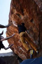 Bouldering in Hueco Tanks on 01/19/2020 with Blue Lizard Climbing and Yoga

Filename: SRM_20200119_1327161.jpg
Aperture: f/6.3
Shutter Speed: 1/320
Body: Canon EOS-1D Mark II
Lens: Canon EF 16-35mm f/2.8 L